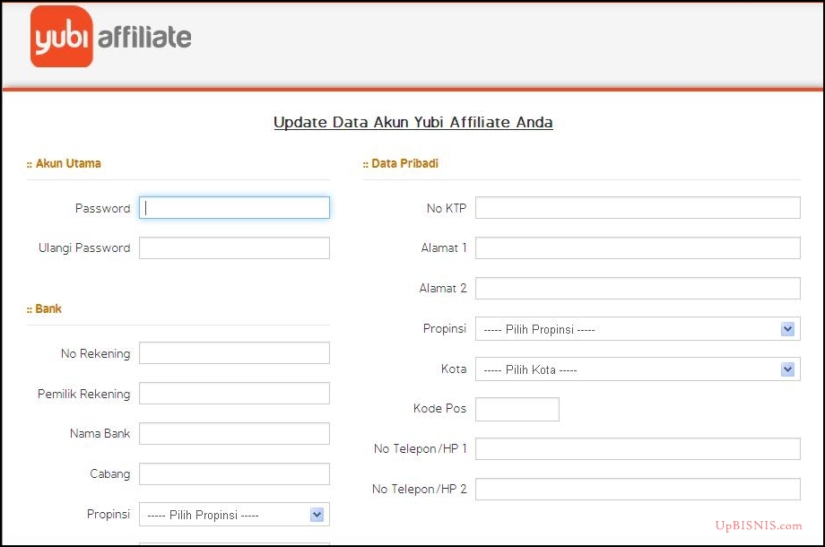 Yubi Affiliate